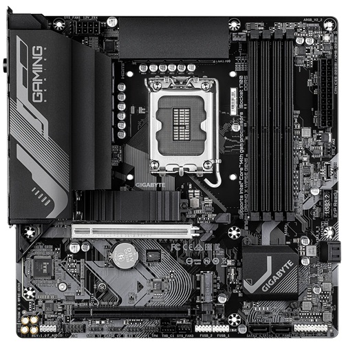 Gigabyte B760M GAMING X WIFI6E GEN5, Micro ATX, Intel LGA 1700, 4xDDR5, 2xM.2, 4xSATA 6Gb/s, RAID, 2xPCIe, 1xHDMI, 1xDP, GbE LAN, Wireless AX+Bluetooth, 3xUSB3.2, 5xUSB2.0, 3 Year Warranty - Image 2