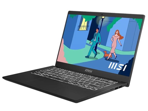 MSI Modern 14 C7M-288AU, 14" FHD Screen, AMD Ryzen 5-7430U, 8GB DDR4 RAM, 512GB NVMe SSD, Wireless AX+Bluetooth, Windows 11 Home, Classic Black, 1 Year Warranty - Image 2