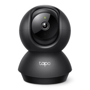 TP-Link TAPO C211, Pan/Tilt Home Security Wi-Fi Camera, 2K, 3MP, H.265, 850nm IR, Built-in microphone, 1 Camera System, Black, 2 Year Warranty