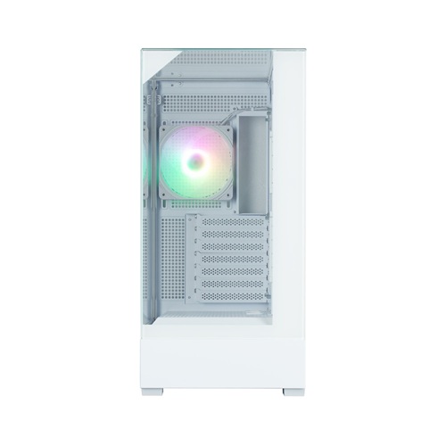 Zalman P40 PRISM PLUS WHITE, ATX, Mid Tower, Drive Bays: 4 x Combo(2.5” or 3.5”) (Max. 5 x 2.5" or 4 x 3.5" ), Expansion Slot: 7, Fan: 120mm, Motherboard Support: ATX / mATX / Mini-ITX, 1 Year Warranty - Image 3