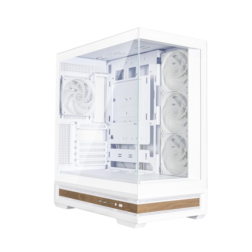 Zalman P40 NAMU WHITE, ATX, Mid Tower, Tempered Glass, Drive Bays: 2 x Combo(2.5” or 3.5”) (Max. 3x 2.5” or 2 x 3.5”), Expansion Slot: 7, Fan: 120mm, Motherboard Support: ATX / mATX / Mini-ITX, 1 Year Warranty - Image 2