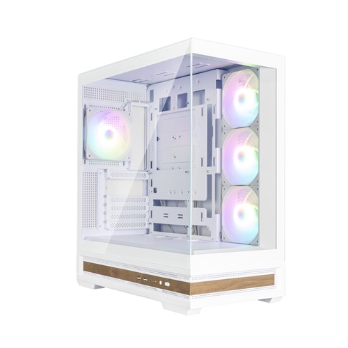 Zalman P40 NAMU WHITE, ATX, Mid Tower, Tempered Glass, Drive Bays: 2 x Combo(2.5” or 3.5”) (Max. 3x 2.5” or 2 x 3.5”), Expansion Slot: 7, Fan: 120mm, Motherboard Support: ATX / mATX / Mini-ITX, 1 Year Warranty - Image 3