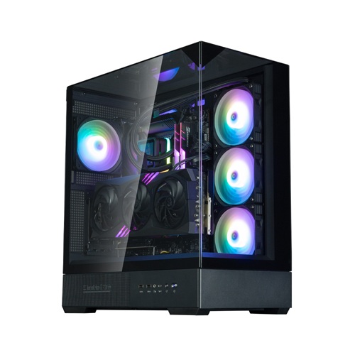 Zalman P40 Prism PLUS BLACK, ATX, Mid Tower, Drive Bays: 4 x Combo(2.5” or 3.5”) (Max. 5 x 2.5" or 4 x 3.5" ), Expansion Slot: 7, Fan: 120mm, Motherboard Support: ATX / mATX / Mini-ITX, 1 Year Warranty - Image 3