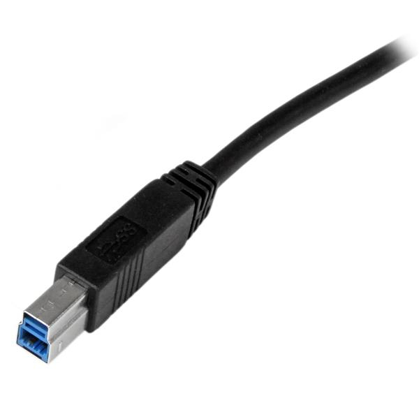 StarTech USB3CAB2M, 2m (6 ft) Certified SuperSpeed USB 3.0 (5Gbps) A to B Cable - M/M - Image 3