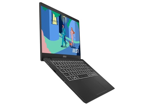 MSI Modern 14 C7M-288AU, 14" FHD Screen, AMD Ryzen 5-7430U, 8GB DDR4 RAM, 512GB NVMe SSD, Wireless AX+Bluetooth, Windows 11 Home, Classic Black, 1 Year Warranty - Image 4