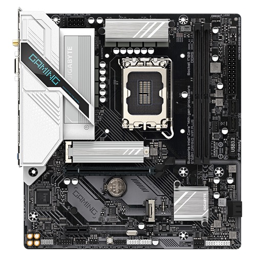 Gigabyte B760M GAMING WIFI PLUS, Micro ATX, Intel LGA 1700, 2xDDR5, 2xM.2, 4xSATA 6Gb/s, RAID, 2xPCIe, 1xHDMI, 1XDP, GbE LAN, Wi-Fi 802.11ac+Bluetooth, 1xUSB-C, 2xUSB2.0, 3xUSB3.2, 3 Year Warranty - Image 6