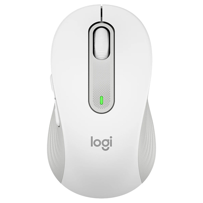 Logitech 910-006264, Signature M650 Wireless Mouse, Bluetooth, 4000 dpi, 5 Programmable Buttons, USB, Off White, 1 Year Warranty