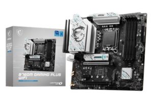MSI B760M GAMING PLUS WIFI DP, mATX, Intel LGA 1700, 4xDDR5, 2xM.2+4xSATA 6Gb/s, RAID, 3xPCIe, 2xHDMI, 2xDP, GbE LAN, WirelessAX+Bluetooth, 4xUSB3.2, 2xUSB2.0, RGB, 3 Year Warranty