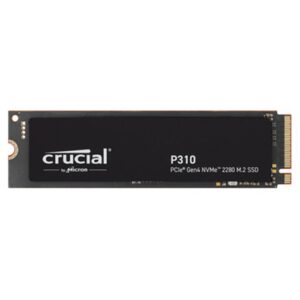 Crucial CT500P310SSD8, P310 500GB Gen4 2280 NVMe SSD 6600/3500 MB/s R/W 110TBW 520K/890K IOPS 1.5M hrs MTTF Full-Drive Encryption M.2 PCIe4, 5 Year Warranty