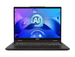 MSI Venture 14 AI A1MG-013AU, 14" 2.8K OLED Screen, Intel Core Ultra 7-155H, 16GB DDR5 RAM, 512GB NVMe SSD, Wireless AX+Bluetooth, Windows 11 Home, Cosmos Grey, 1 Year Warranty.