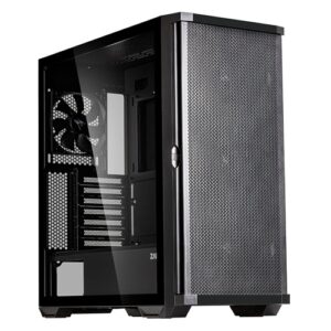 Zalman Z10, Mid-Tower, Tempered Glass, Drive Bays: 2x3.5", 2x2.5", Expansion Slot: 7, Motherboard Support: ATX/mATX/Mini-ITX, Pre-Installed Fan: 3x140mm, 1x120mm, Black, 1 Year Warranty
