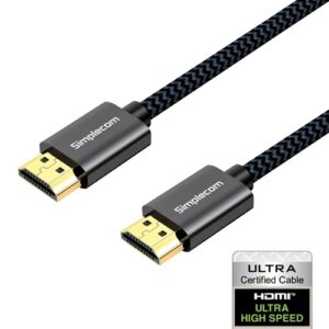 Simplecom SBT002, Ultra High Speed HDMI 2.1 Cable, Nylon Braided, 48Gbps, 8K@60Hz, 1 Year Warranty