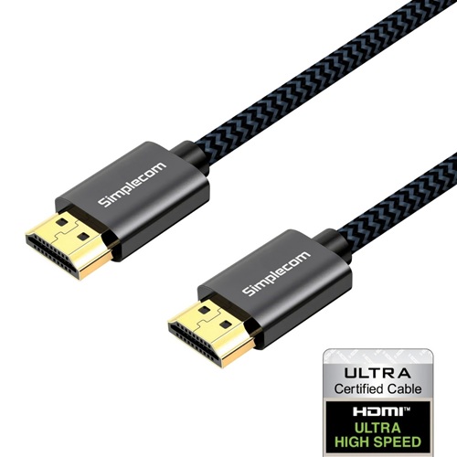 Simplecom SBT002, Ultra High Speed HDMI 2.1 Cable, Nylon Braided, 48Gbps, 8K@60Hz, 1 Year Warranty
