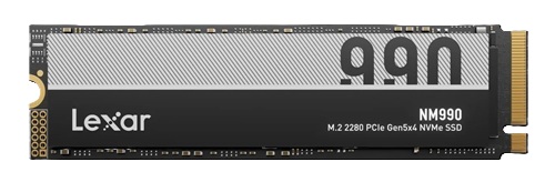 Lexar LNM990X001T-RNNNG-P, NM990, 1TB M.2 2280 NVMe PCIe 5.0, 750TBW, Read Speed: 14000MB/s, Write Speed: 7500MB/s, MTBF: 1,500,000 Hours, 5 Year Warranty