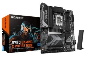 Gigabyte B760 GAMING X WIFI6E GEN5, ATX, Intel LGA 1700, 4xDDR5, 3xM.2, 4xSATA 6Gb/s, RAID, 3xPCI-E, 1xHDMI, 1xDP, GbE LAN, Wireless AX+Bluetooth, 1x USB-C, 5x USB 2.0, 2x USB 3.2, 3 Year Warranty