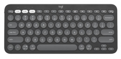 Logitech 920-011753, Pebble Keys 2 K380S Wireless Keyboard, Bluetooth, Tonal Graphite, 1 Year Warranty