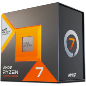 AMD 100-100000910WOF, Ryzen 7-7800X3D, AM5 Socket, 8 Cores, 16 Threads, Base: 4.2GHz, Turbo: 5GHz, 96MB Cache, TDP: 120W, 3 Year Warranty