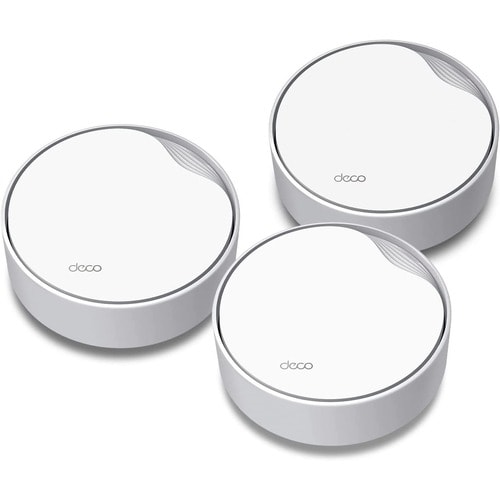 TP-Link DECO-X50-POE-3PK, AX3000 Whole Home Mesh Wieless AX System, 2xGbE PoE+ Port, MU-MIMO, OFDMA, White, Pack of 3, 3 Year Warranty