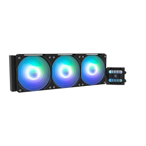 Zalman ALPHA2 SE A36 Black, CPU Liquid Cooler, Addressable RGB fan with PWM control, Fan Size: 120mm, Pack of Three, Noise Level: 29.7dB(A), Compatiblility: Intel : LGA 1851/1700/1200/115X AMD : AM5/AM4, 3 Year Warranty