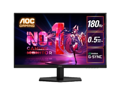 AOC Q27G40E, 27" QHD IPS Monitor, 2560x1440, 16:9, 1ms, 180Hz, G Sync, 1xHDMI, 1xDP, VESA, Tilt, 3 Year Warranty