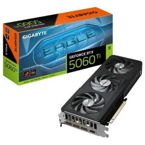 Gigabyte GV-N506TEAGLEMAX OC-16GD, Nvidia GeForce RTX 5060 Ti EAGLE MAX OC, 16GB GDDR7, Core Clock: 2617 MHz, Cuda Cores: 4608, 1xHDMI, 3xDP, PSU: 650W, PCIe 5.0, PSU 650W, 3 Year Warranty