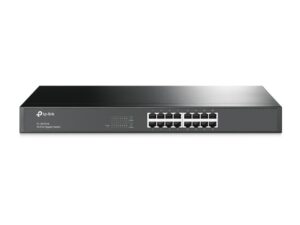 TP-Link TL-SG1016, 16-Port Gigabit Switch, 1U 19" Rack-Mountable Steel Case, 3 Year Warranty
