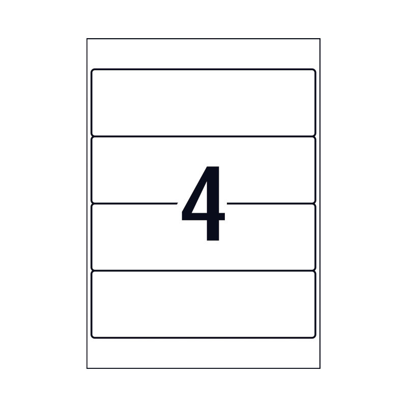 AV Laser Label L7171 4Up Pk25 - Image 3