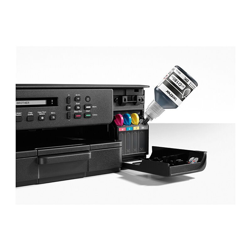 Brother DCP-T580DW, 3-in-1 Refillable Ink Tank Printer, Multifunction, Print/Copy/Scan, 16 page per minute, Auto Duplex Printing, 7,500/5,000 Page, A4, Dual Band Wi-Fi, USB, 1 Year Warranty - Image 4