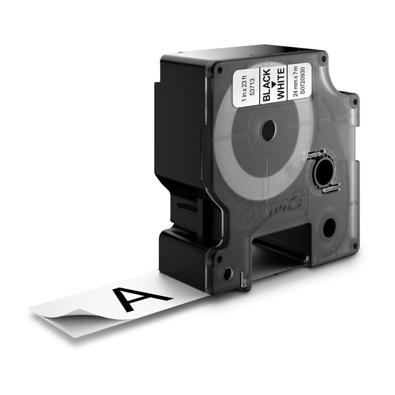 D1 Blk on Wht 24mmx7m Tape - Image 2