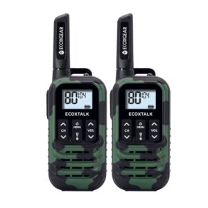 EcoX UHF 0.5W 2 Pk Blk/GrnCamo