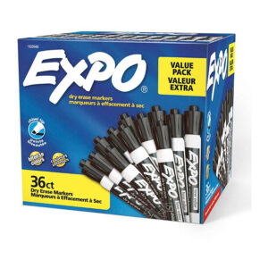 Expo D/E WB Marker CT Blk Bx36