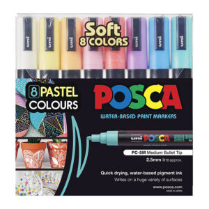 Posca PC-5M Med Blt Asst Pk8