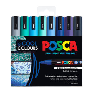 Posca PC-5M Med Blt Cool Pk8