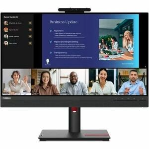 Lenovo 63D8MAR3AU, ThinkVision T24v-30, 23.8" IPS WLED (IR-Webcam), 1920x1080, 16:9, 4ms, 75Hz, 1xHDMI, 1xDP, 1xVGA, USB, Speakers, VESA, Adjustable Height, Tilt, Swivel, Pivot, 3 Year Warranty
