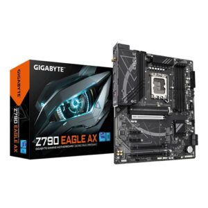 Gigabyte Z790 EAGLE AX, ATX, Intel LGA 1700, 4xDDR5, 3xM.2, 4xSATA 6GB/s, RAID, 3xPCIe, 1xHDMI, 1xDP, GbE LAN, Wireless AX+Bluetooth, 1xUSB-C, 5xUSB3.2, 2xUSB2.0, 3 Year Warranty