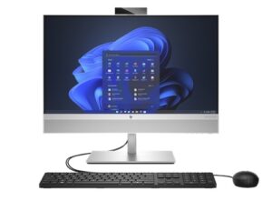 HP A41JFPT, EliteOne 840 G9 AIO, 23.8" FHD Touch Screen (IR-Webcam), Intel i5-14500, 16GB DDR5 RAM, 512GB NVMe SSD, Keyboard+Mouse, Wireless AX+Bluetooth, Windows 11 Pro, 3 Year Onsite Warranty (Replaces 9F2C7PT)