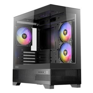 Antec CX500MARGB, Seamless mATX, ITX, USB-C, Up to 6 Fans. 3 x ARGB included (2x Front Right, 1 x Rear) Gaming Case, 1 Year Warranty