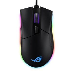 Asus ROG GLADIUS II ORIGIN BLK, Ergonomic wired optical gaming mouse Aura Sync, 1 Year