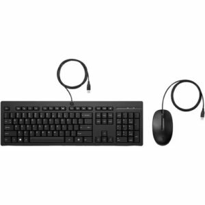 HP AX2Y7AA, 225 Wired Mouse and Keyboard G2, USB-A, Wired, 1 Year Warranty