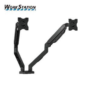Fantech ACCFTMBD1BK, WorkStation MBD01 Dual-Arm Monitor Bracket, 90 degree tilt for 13" to 32" Screen, 1 Year Warranty
