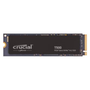 *Limits Apply, contact your AM* Crucial CT2000T500SSD8, T500, 2TB, M.2 NVMe, PCIe4.0, Read Speed: Up to 7400MB/s, Write Speed: Up to 7000MB/s, 5 Year Warranty
