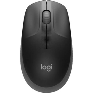 Logitech 910-005913, M190 Full Size Wireless Mouse, 1000 dpi, USB, Charcoal, 1 Year Warranty