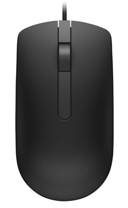 Dell 570-AASJ, MS116 Optical Mouse, Wired, 1000dpi, USB, Black, 1 Year Warranty