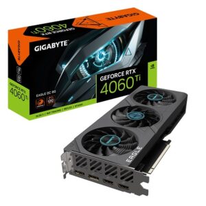 Gigabyte GV-N406TEAGLE OC-8GD, Nvidia GeForce RTX 4060 Ti, 8GB GDDR6, Core Clock: 2580 MHz, Cuda Core: 4352, 2xHDMI, 2xDP, PSU: 500W, PCIe4.0, 3 Year Warranty