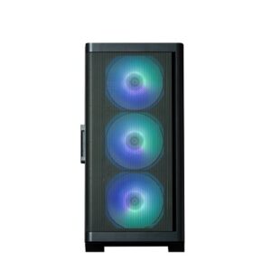 Zalman M4 BLACK, Mini Tower, Tempered Glass, Drive Bays: 1x3.5"/2.5", 1x3.5'' 2x2.5", Expansion Slot: 4, Motherboard Support: mATX/Mini-ITX, Pre-Installed Fan: 4x 120mm ARGB, Black, 1 Year Warranty