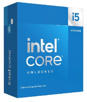 *Limits Apply, contact your AM* Intel BX8071514600KF, Core i5-14600KF, LGA 1700 Socket, 14 Cores, 20 Threads, Base: 4GHz, Turbo: 5.3GHz, Cache: 44MB, TDP: 125W, 3 Year Warranty