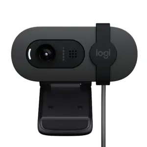 Logitech 960-001587, BRIO 100 FHD Webcam, 2MP, Fixed Focus, Built-in-Mic, USB, Graphite, 1 Year Warranty