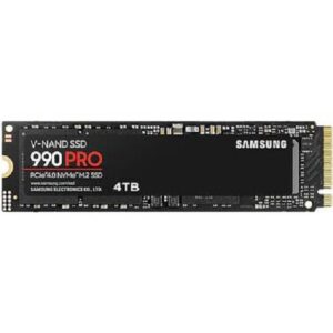 *Limits Apply, contact your AM* Samsung MZ-V9P4T0BW, 990 Pro, 4TB, M.2 NVMe, PCIe4.0, Read Speed: Up to 7450MB/s, Write Speed: Up to 6900MB/s, 5 Year Warranty