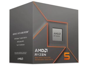 AMD 100-100001237BOX, Ryzen 5-8600G, AM5 Socket, 6 Core, 12 Threads, Base: 4.3GHz, Turbo: 5.0GHz, 24MB Cache, TDP: 65W, 3 Year Warranty