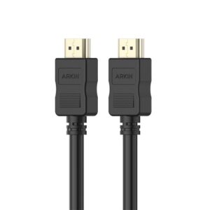 Arkin AR-HDMI-4K-1, HDMI 2.0 Cable with Ethernet, Male to Male, Speed: 18Gb/s, Length: 1m, Black, 1 Year Warranty
